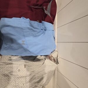 Under Armour Light Blue Polo with Burgundy and Cream Tops Bundle